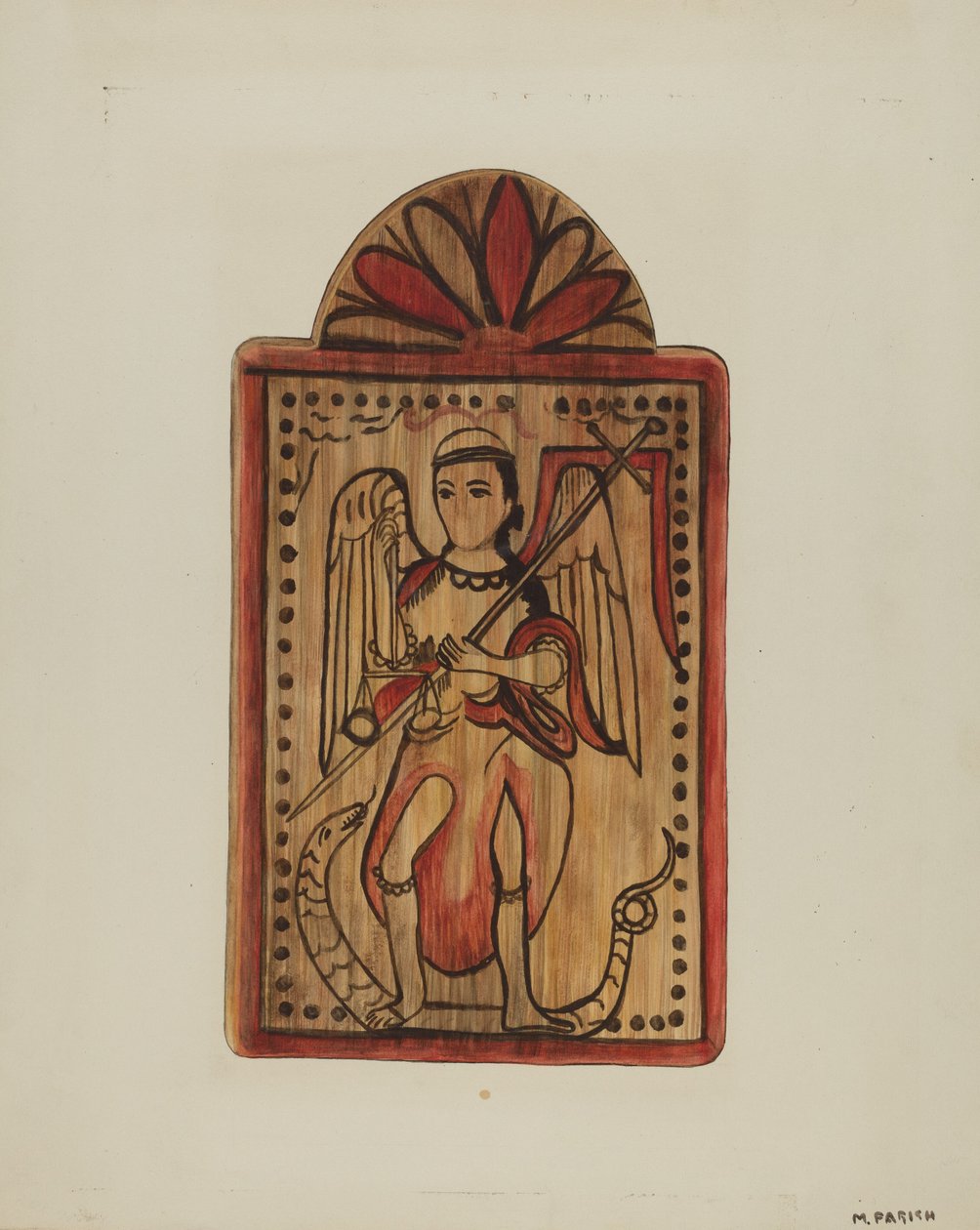 Santo St. Michael，约1939年。 作者 马杰里教区