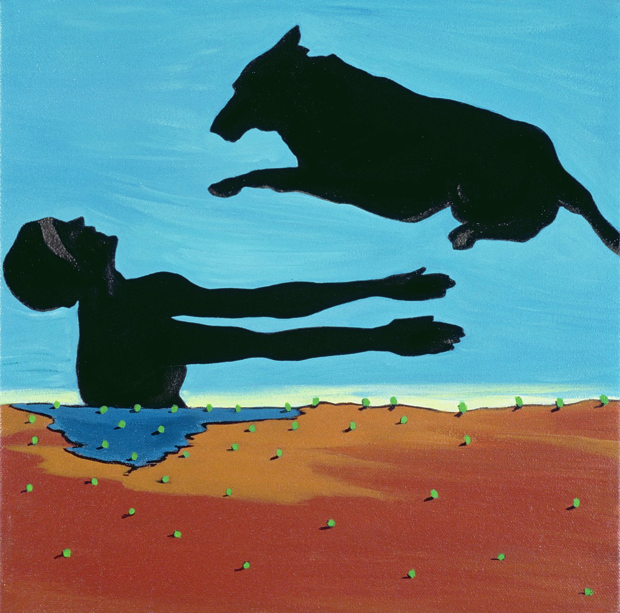 Chestertowns Shore，1999（画布上的丙烯酸） 作者 玛乔丽·韦斯（Marjorie Weiss）