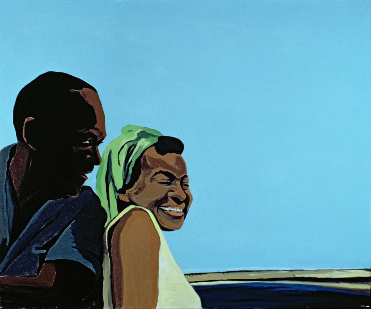 Cuban Portrait no.10,1996（画布上的丙烯酸） 作者 玛乔丽·韦斯（Marjorie Weiss）