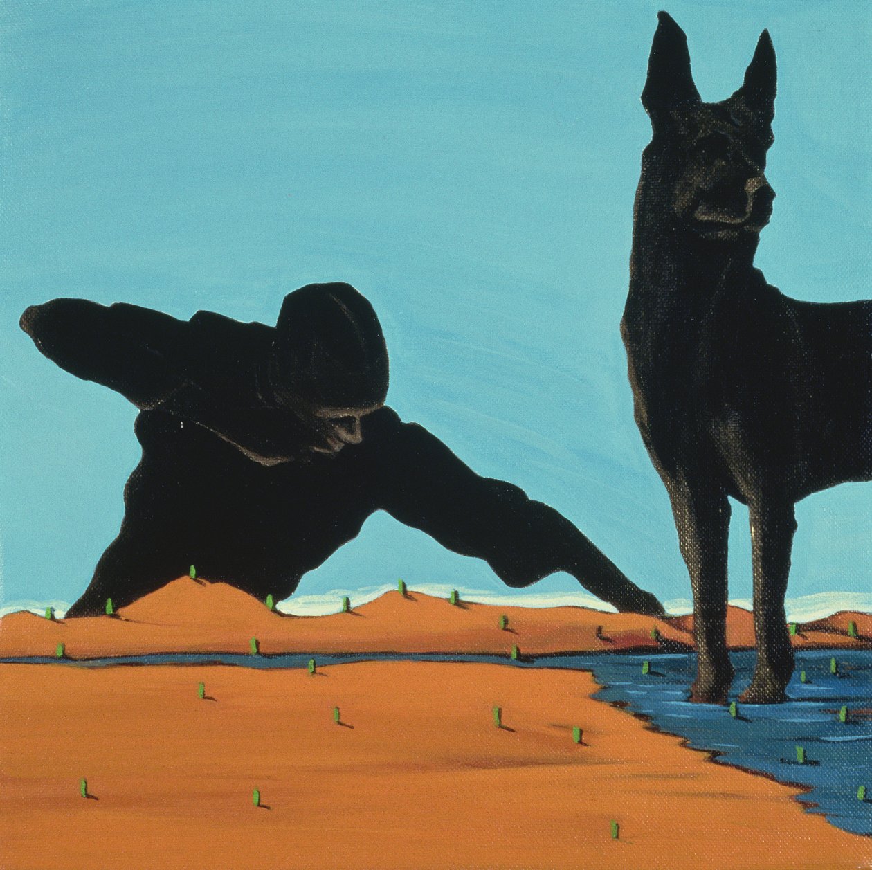 Mr. Logans Serach for Shadow，1999（丙烯画布） 作者 玛乔丽·韦斯（Marjorie Weiss）