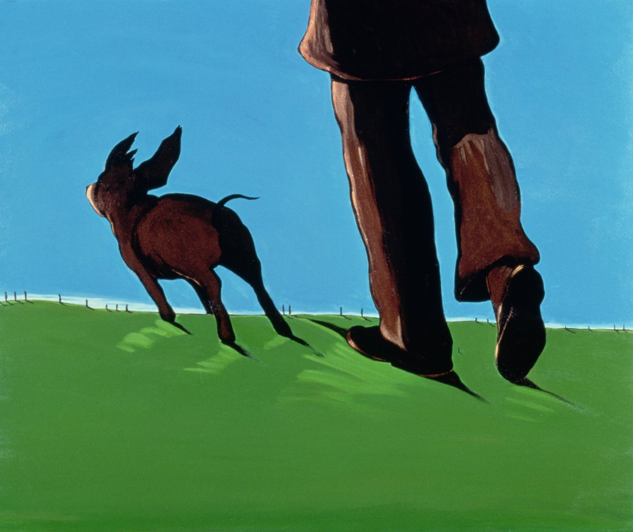 在通往Chestertown的道路上，1997年（画布上的丙烯酸树脂） 作者 玛乔丽·韦斯（Marjorie Weiss）