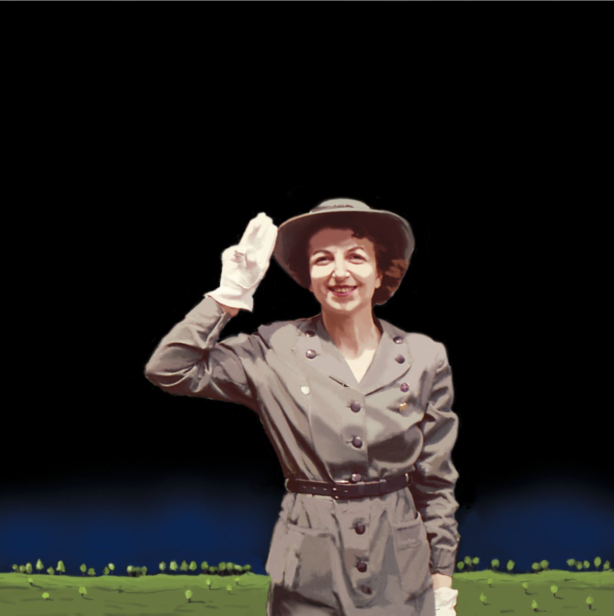 Scout Leader，2008（画布上的丙烯酸） 作者 玛乔丽·韦斯（Marjorie Weiss）