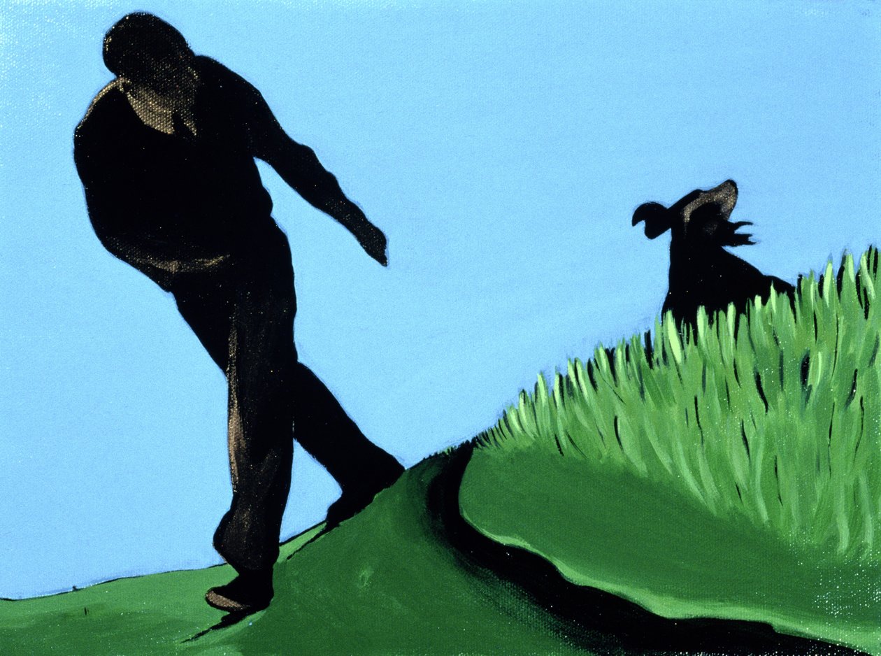 吹口哨他回来，1997年（丙烯画布） 作者 玛乔丽·韦斯（Marjorie Weiss）