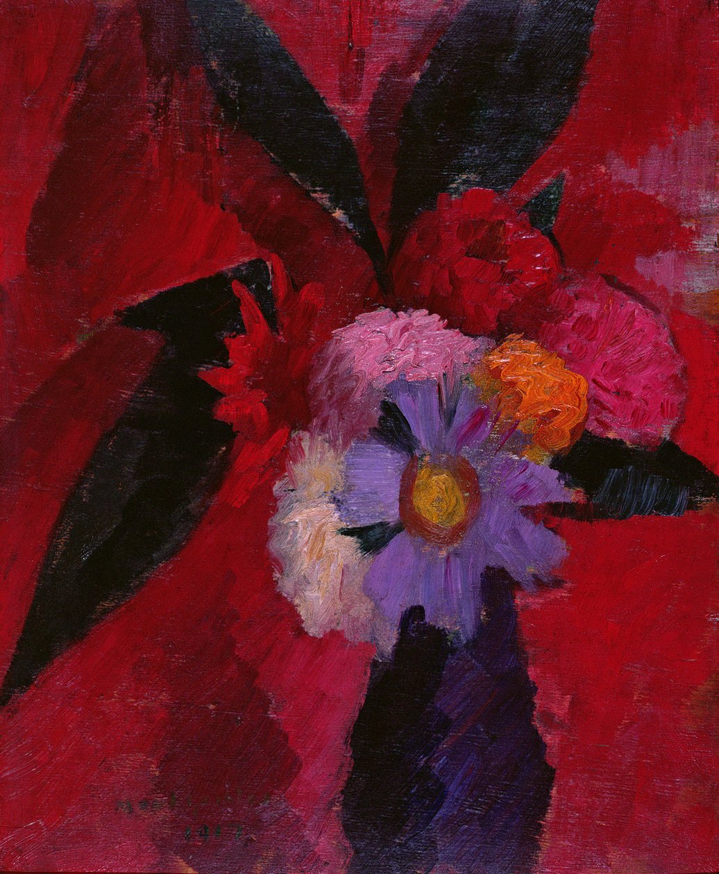 鲜花，1917年 作者 马克·格特勒