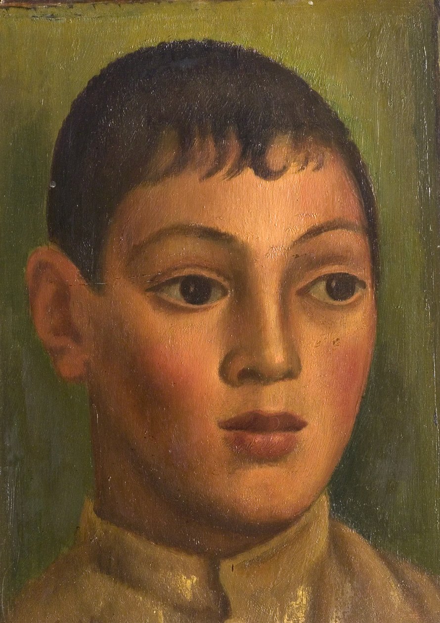 一个男孩的头，1922年 作者 马克·格特勒