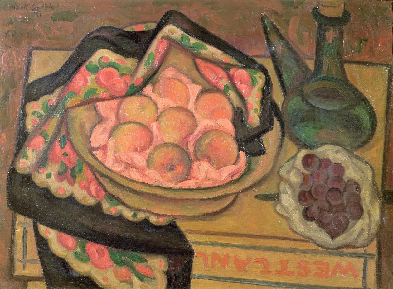 桃子和绿瓶，1931年 作者 马克·格特勒