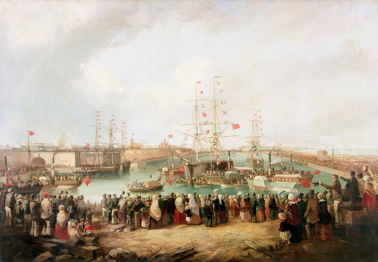 南部码头开放，1850年，桑德兰，1853年 作者 马克·汤普森