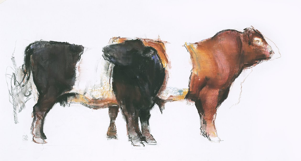 Belties，2006年（木炭和纸上谈话） 作者 马克·阿德灵顿