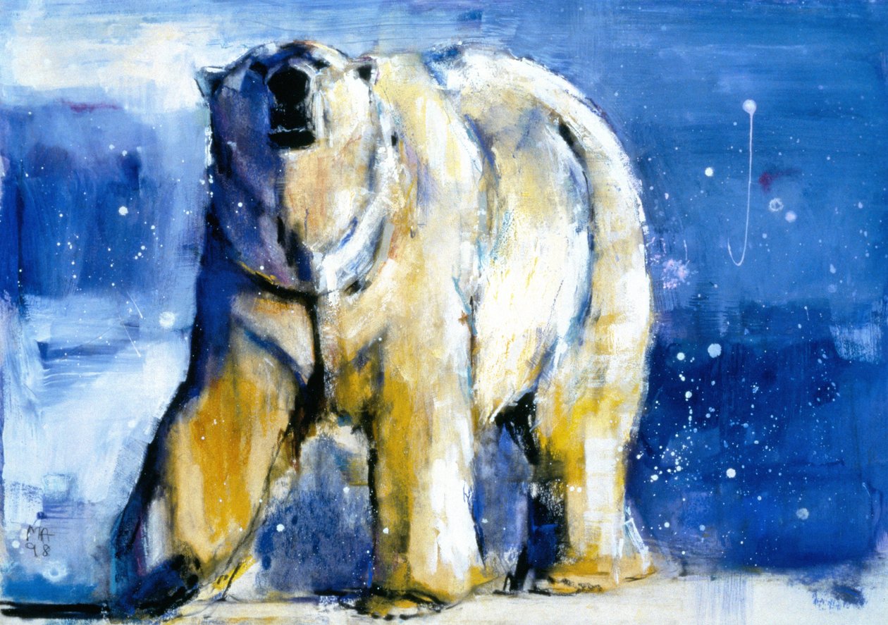 北极光，1998年（纸上混合媒体） 作者 马克·阿德灵顿