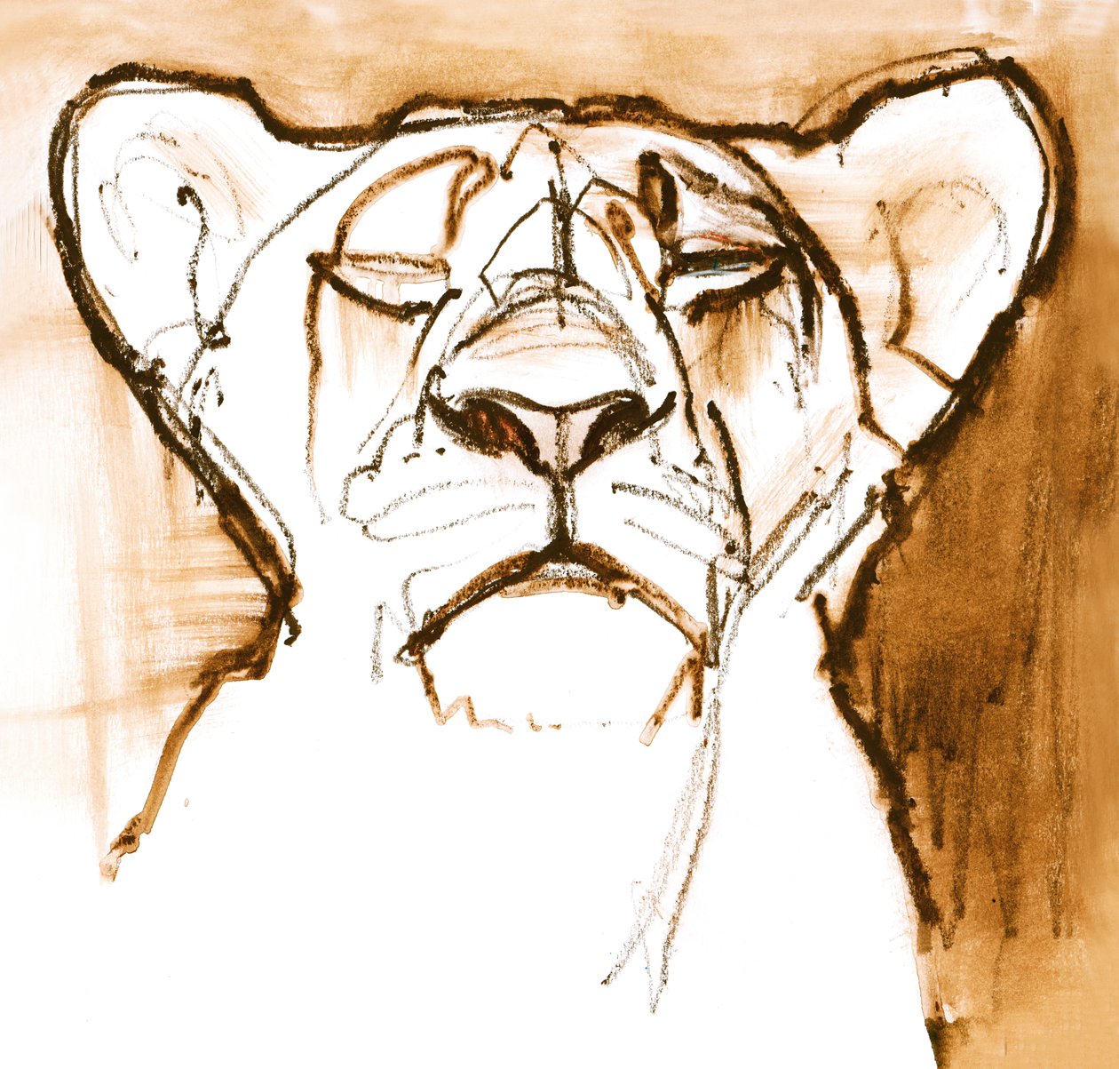 Sepia Cub, 2020 作者 马克·阿德灵顿
