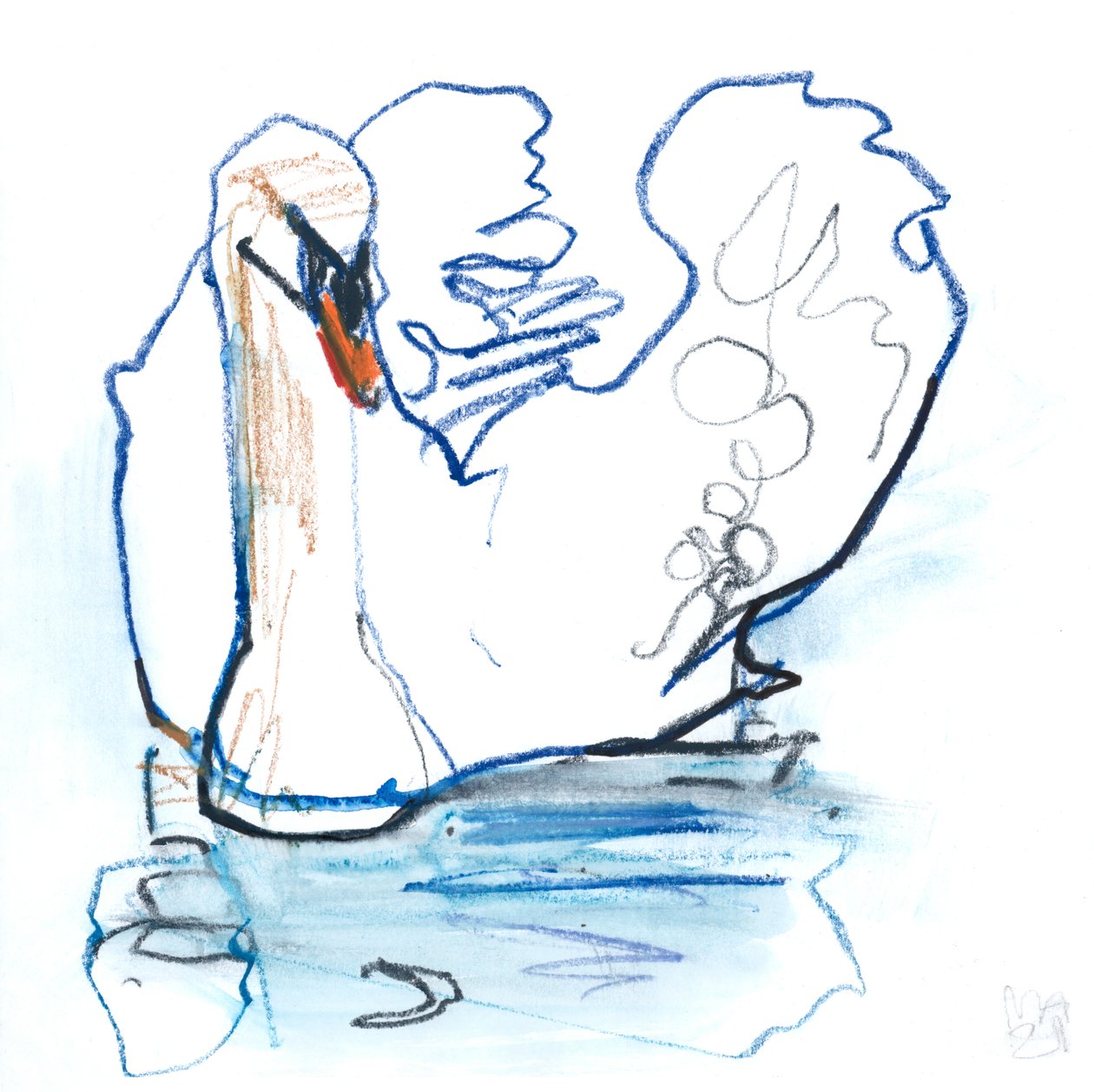 Swan Lake, 2021 作者 马克·阿德灵顿