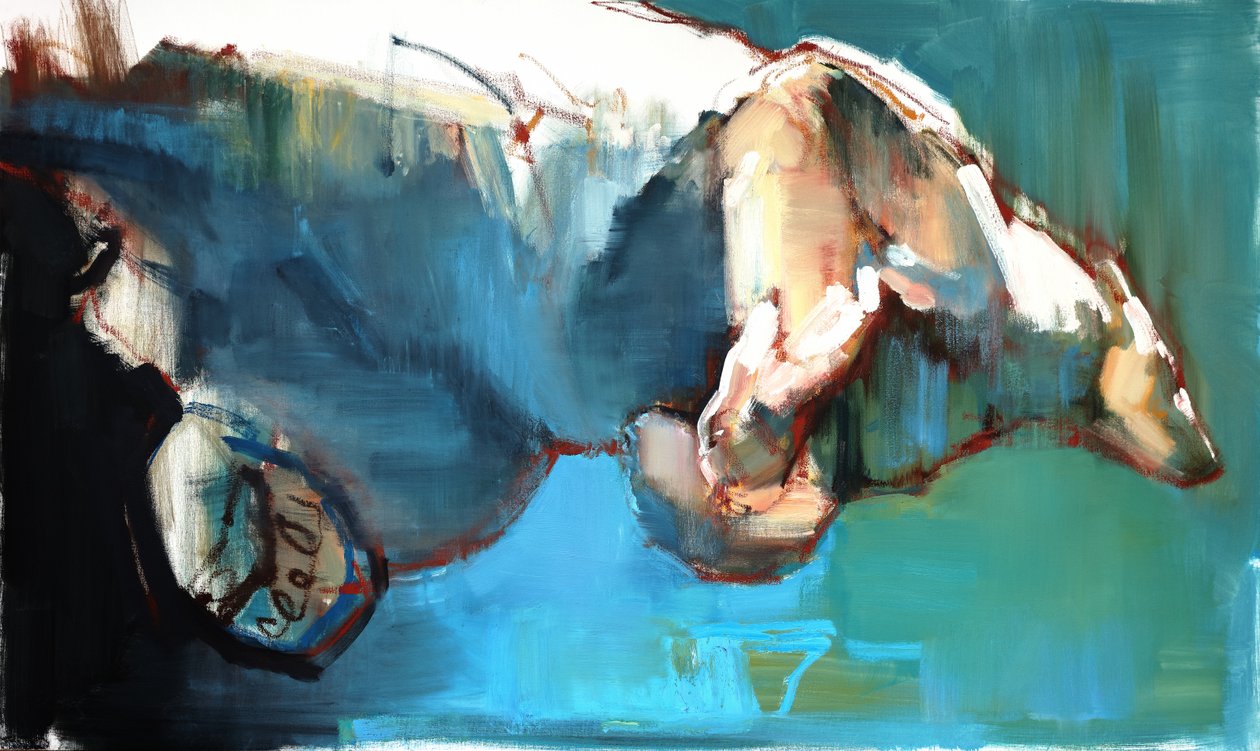 游泳，2015年， 作者 马克·阿德灵顿