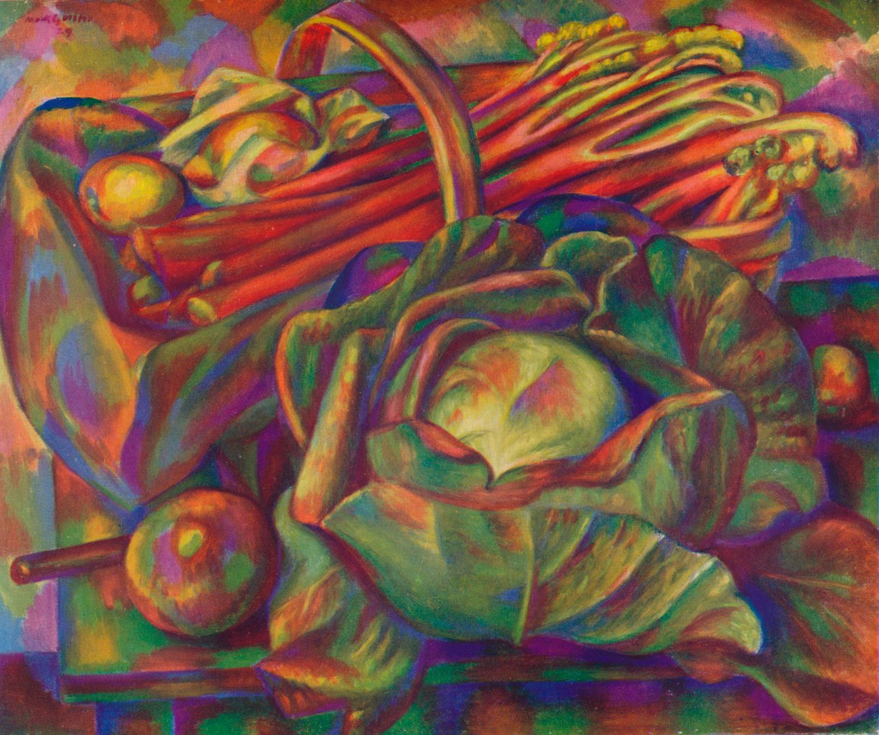 白菜和大黄Savoy Green，1929年，1930年 作者 马克·格特勒