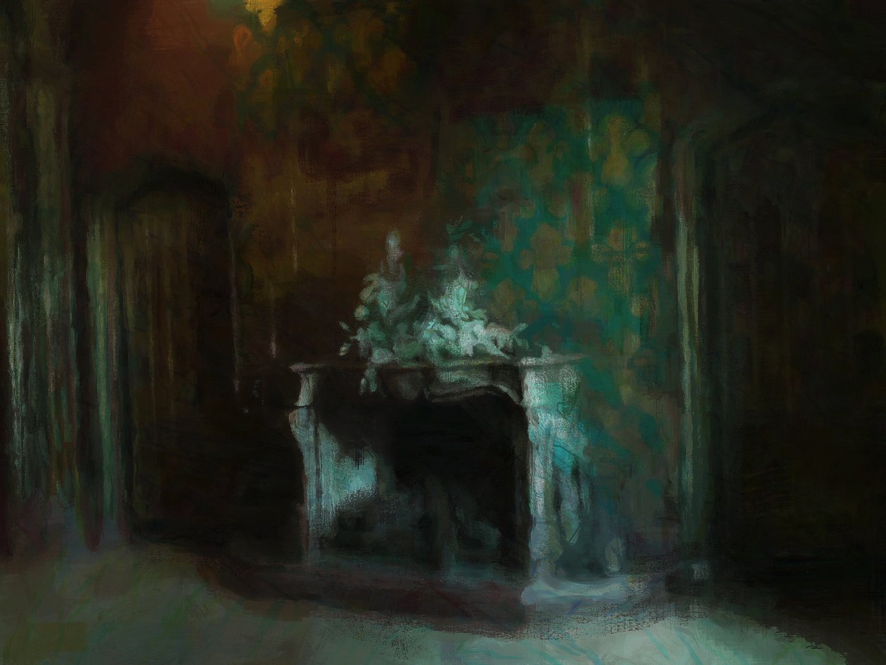 埃尔瓦斯顿哥特式》，2013 年（混合媒介） 作者 马克·戈登