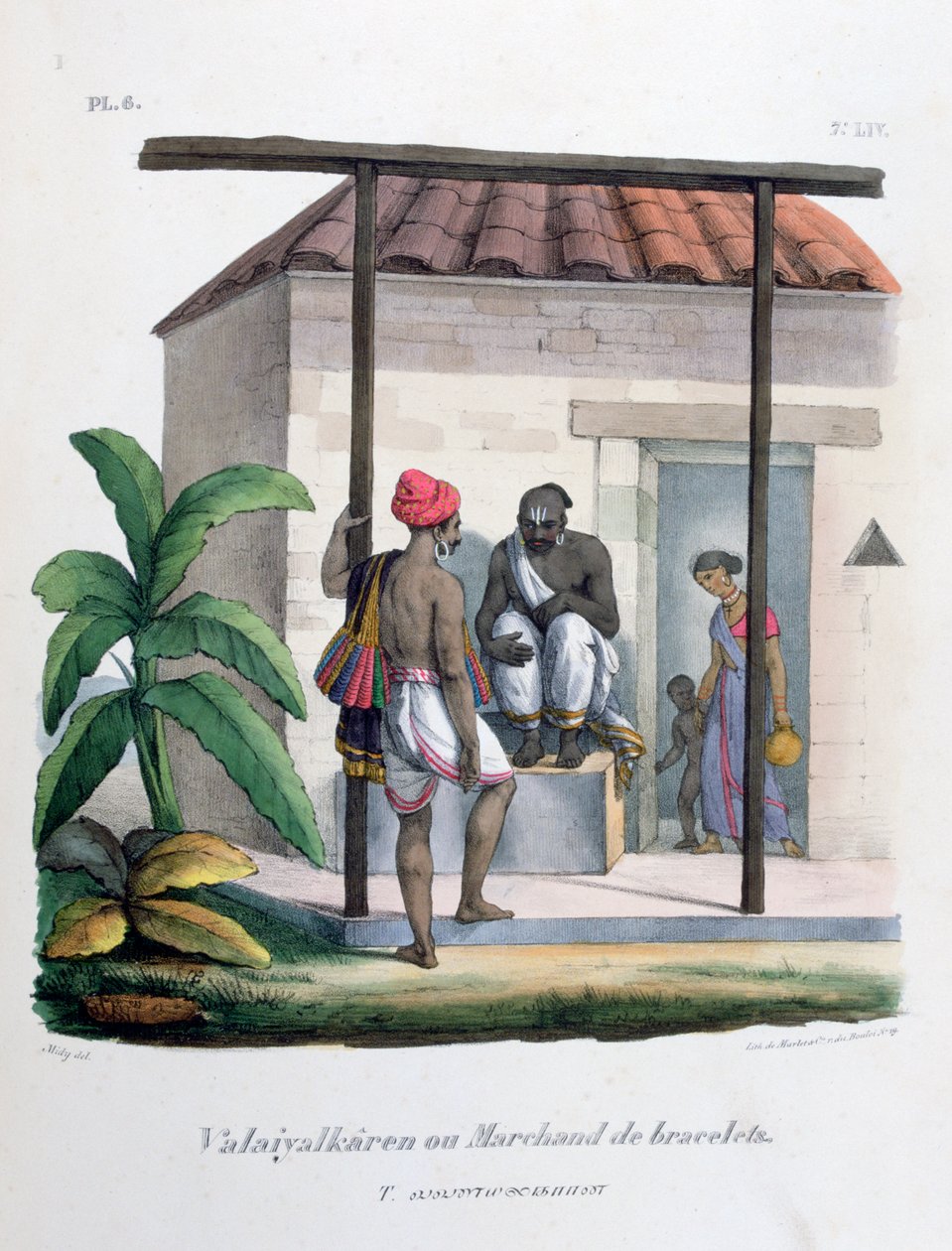 手镯商人，1828年 作者 Marlet et Cie