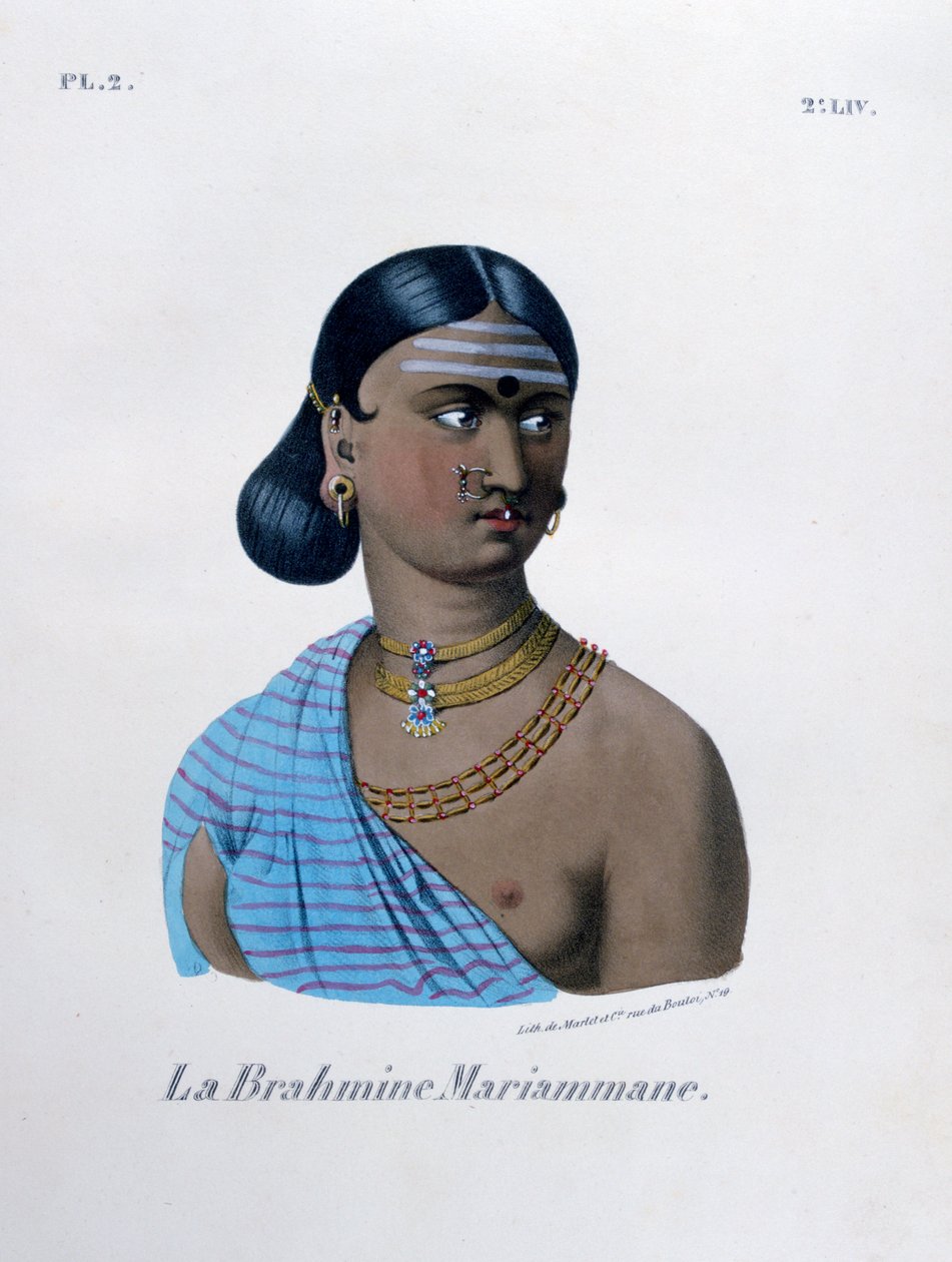 婆罗门·玛丽亚曼（Brahmin Mariamman），1828年。 作者 Marlet et Cie