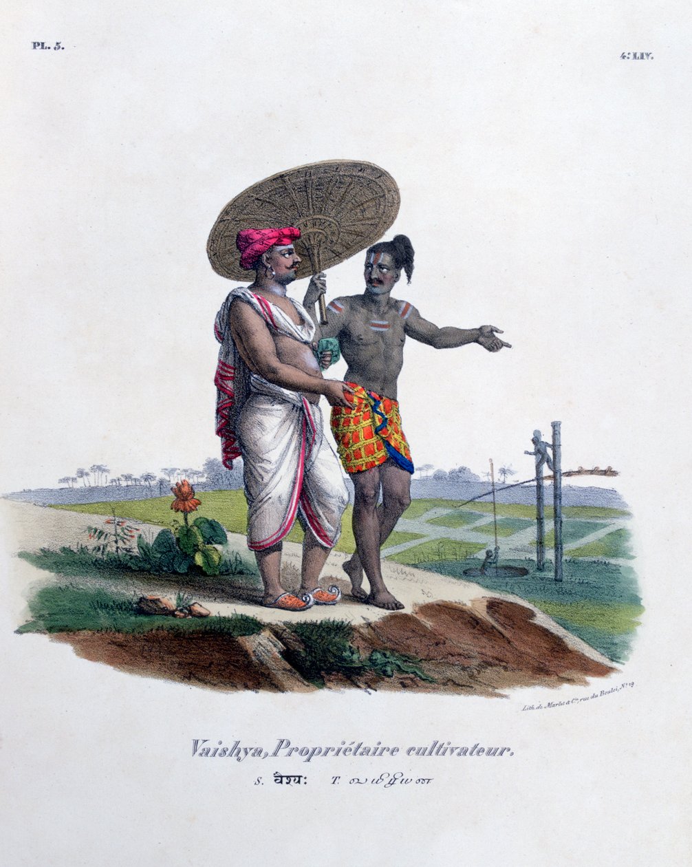 农场主，1828年 作者 Marlet et Cie