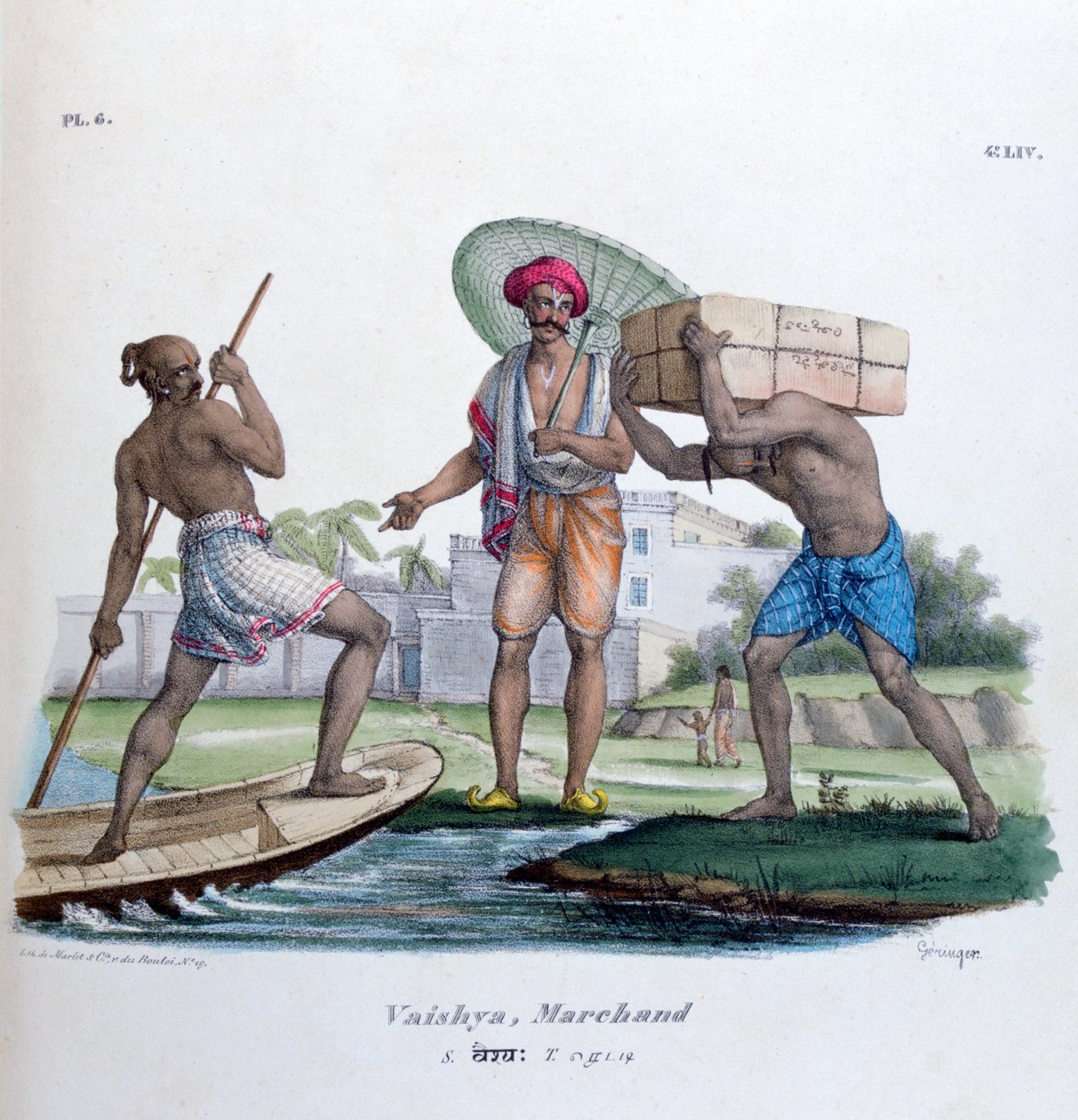 商家，1828年 作者 Marlet et Cie