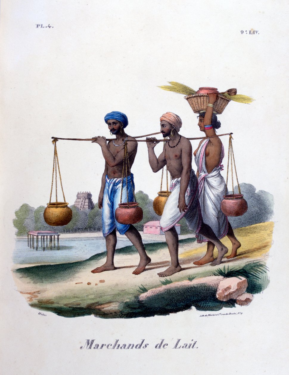 奶商，1828年 作者 Marlet et Cie