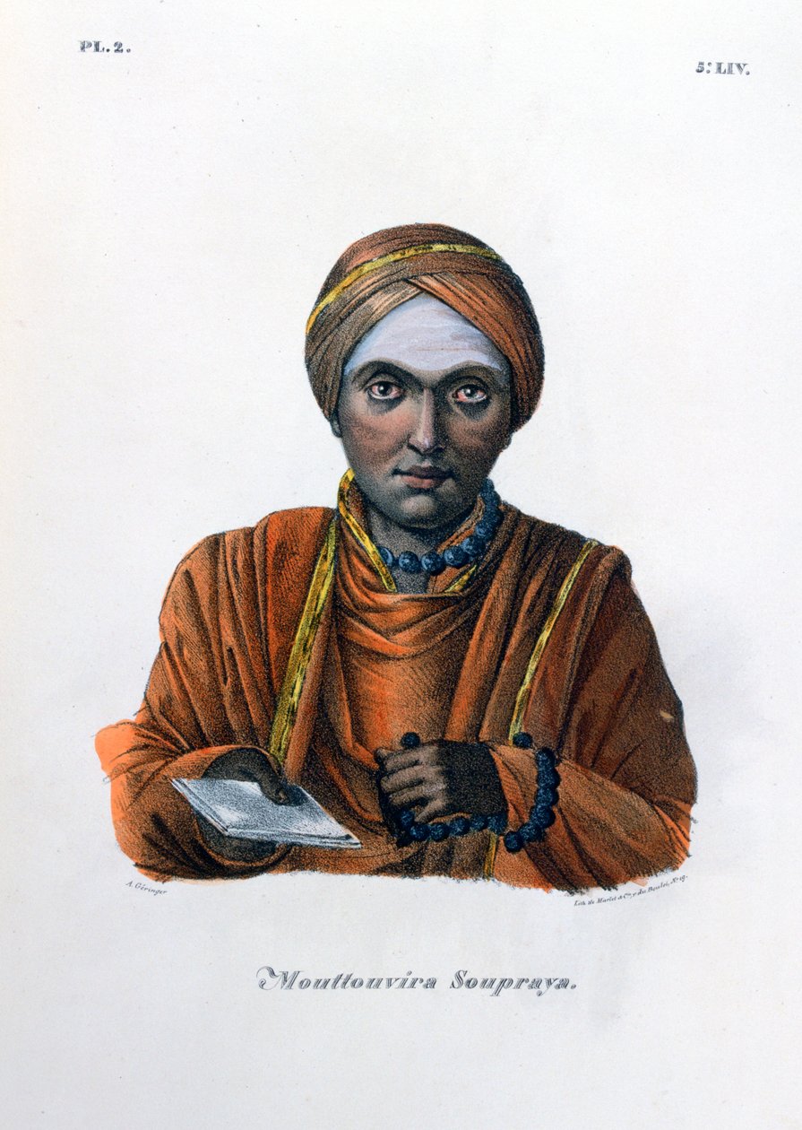 Mouttouvira Soupraya，1828年 作者 Marlet et Cie