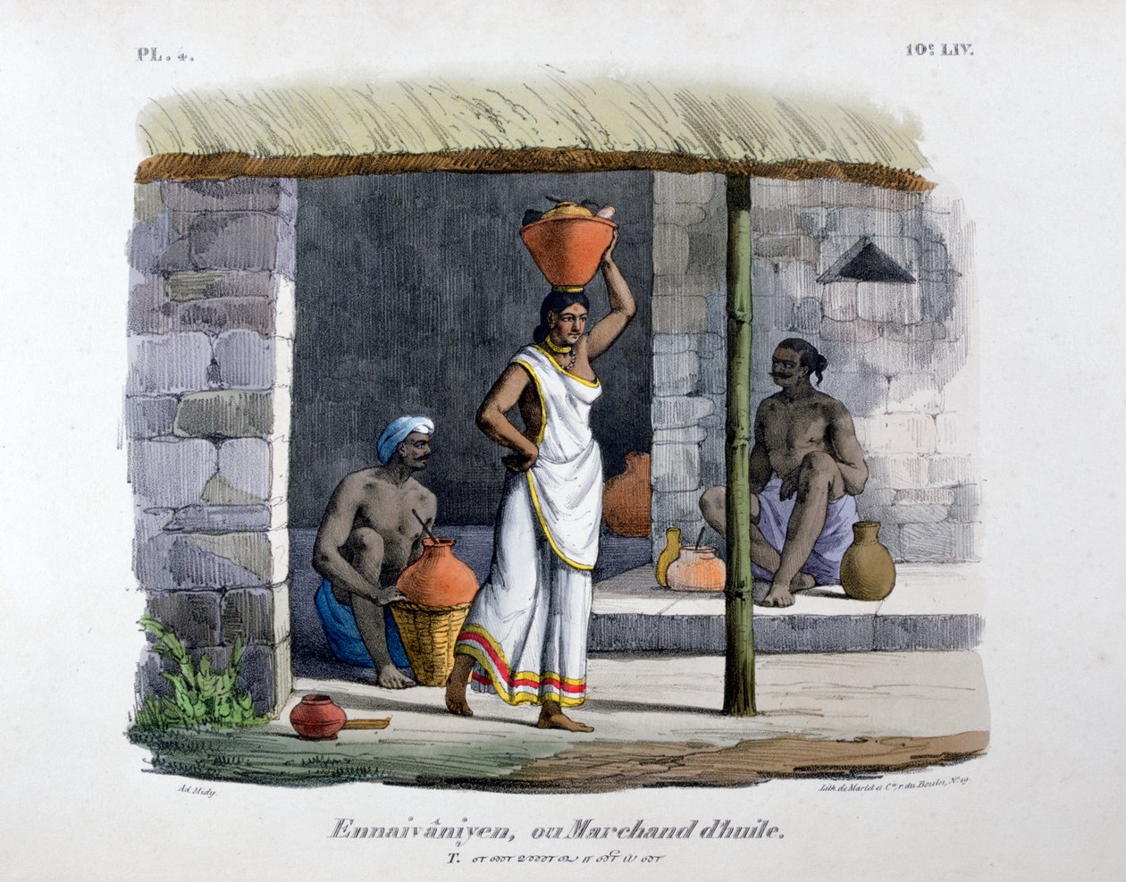 石油商人，1828年 作者 Marlet et Cie