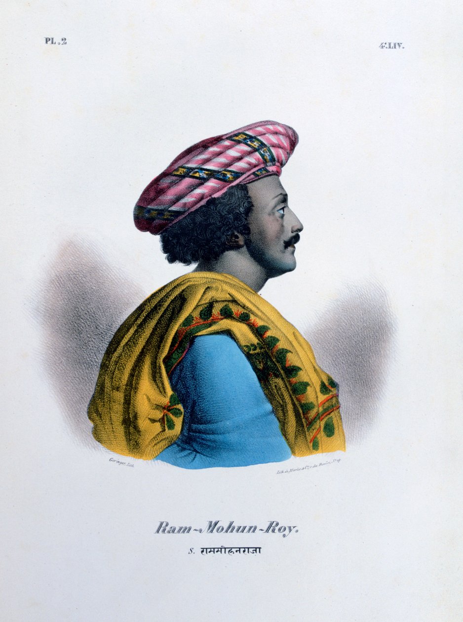 拉姆·莫汉·罗伊（Ram Mohan Roy），布拉莫·萨玛杰（Brahmo Samaj）的创始人，1828年 作者 Marlet et Cie