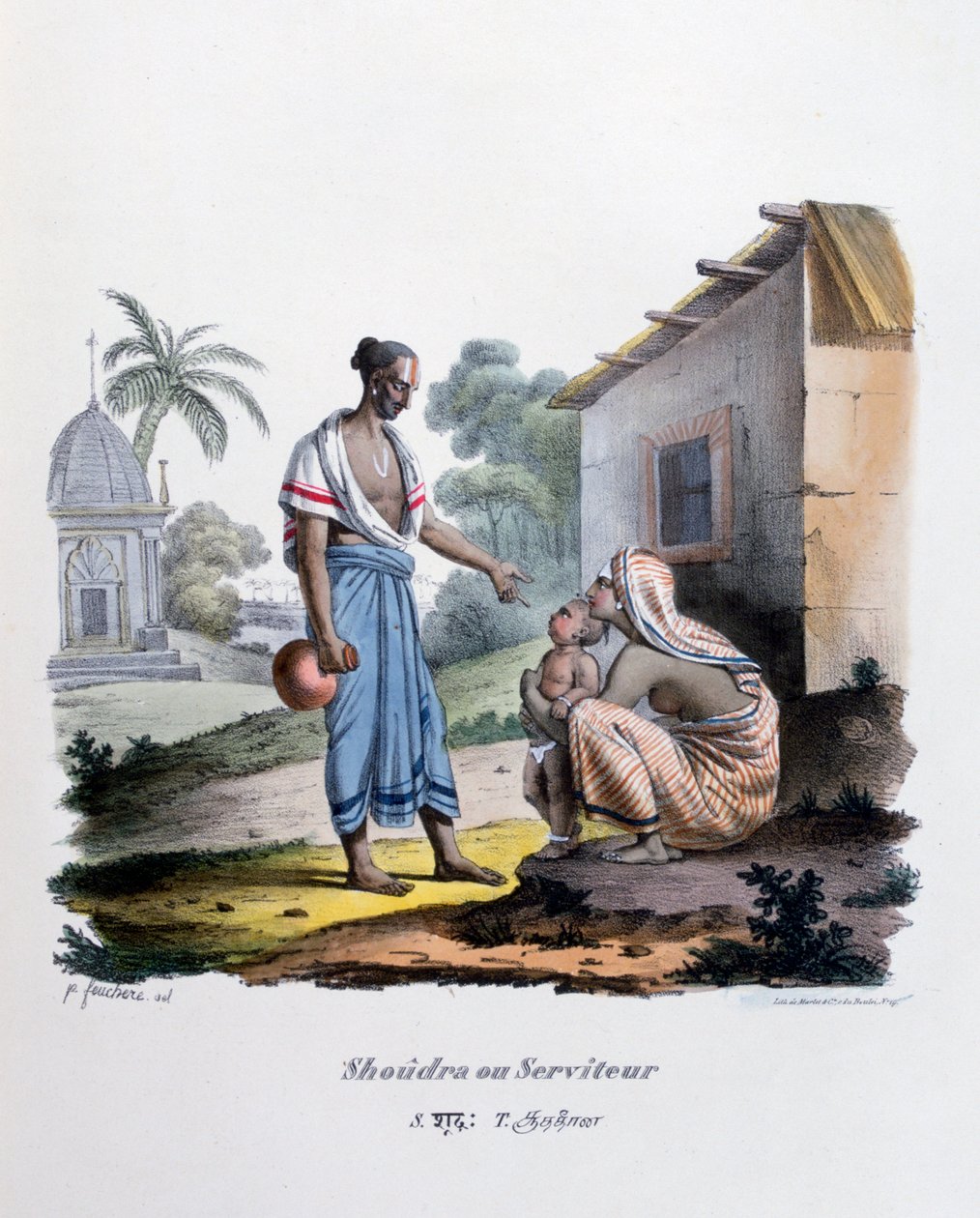 仆人，1828年 作者 Marlet et Cie