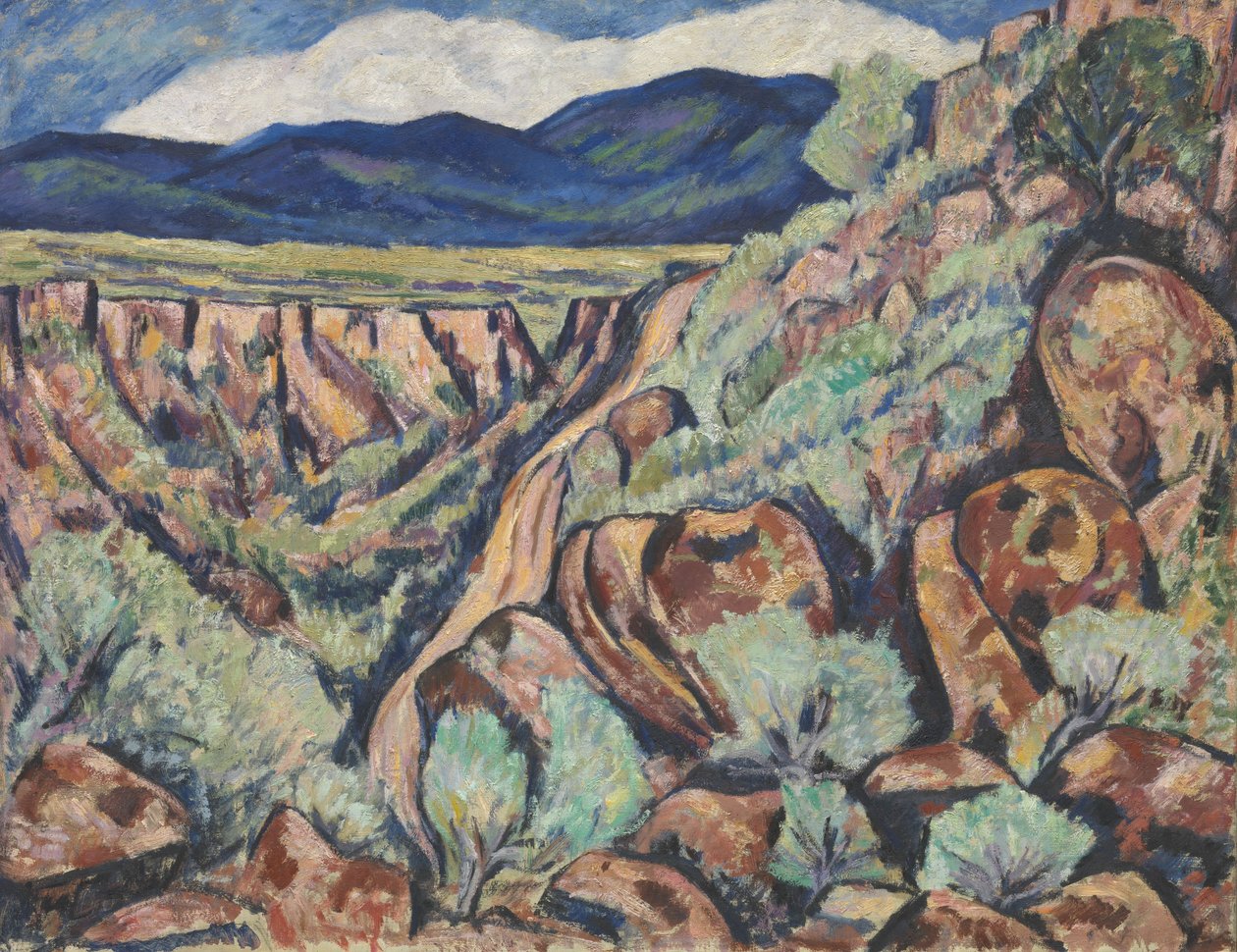 景观，新墨西哥州，1919-20 作者 马斯登·哈特利