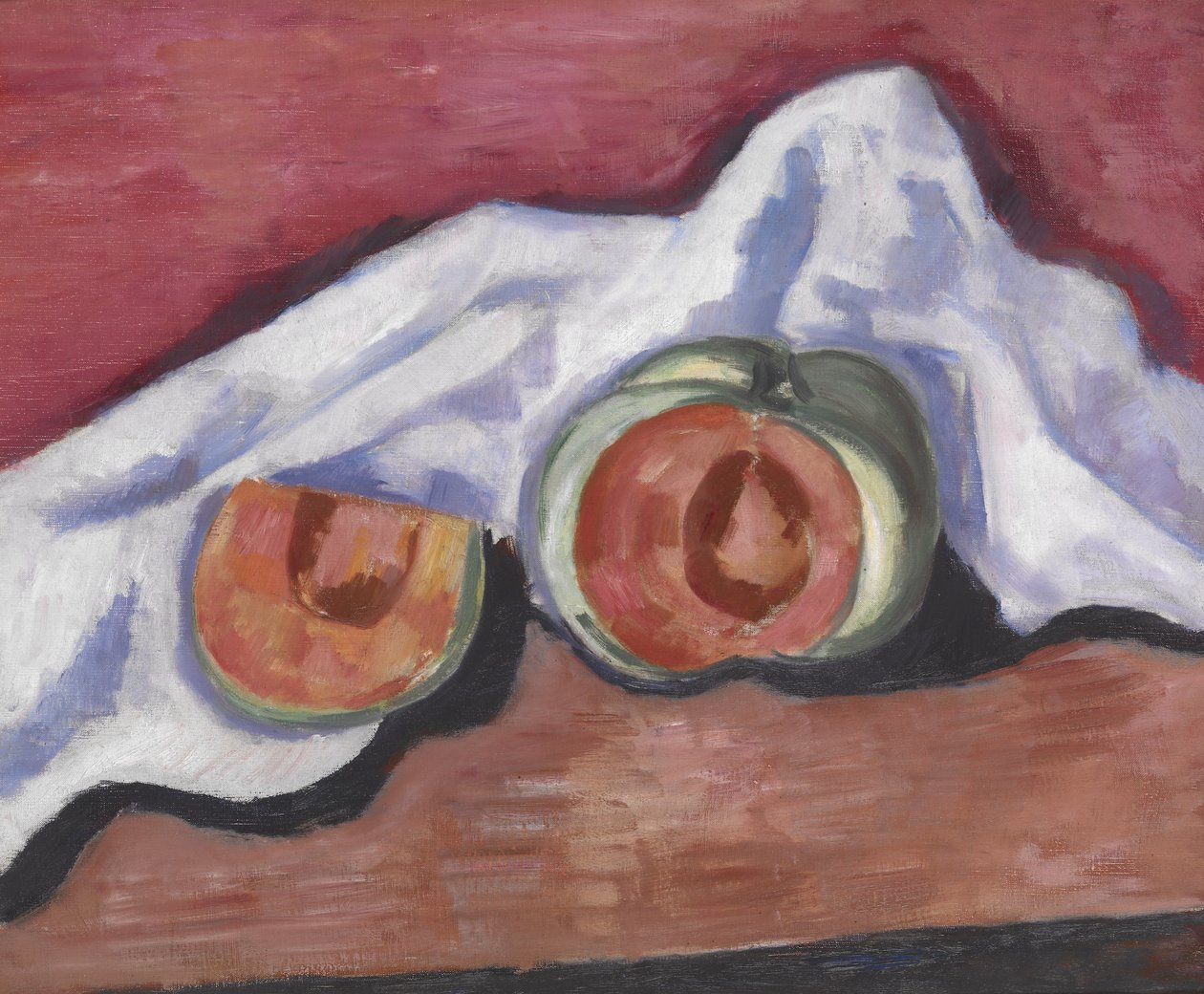 瓜类，c.1927（布面油画） 作者 马斯登·哈特利