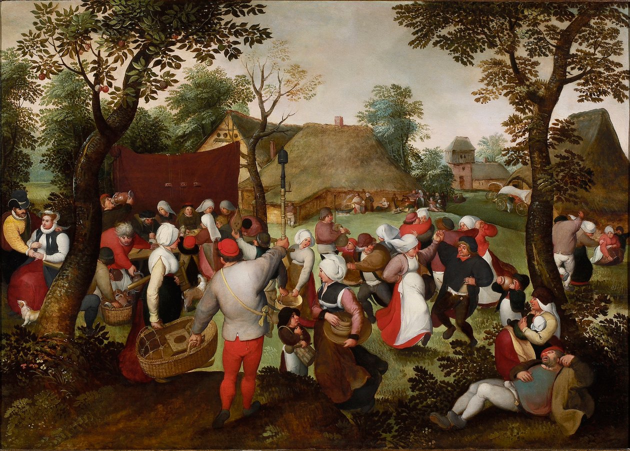 农民的婚礼》，约1559-1575年。 作者 Marten van Cleve the Elder
