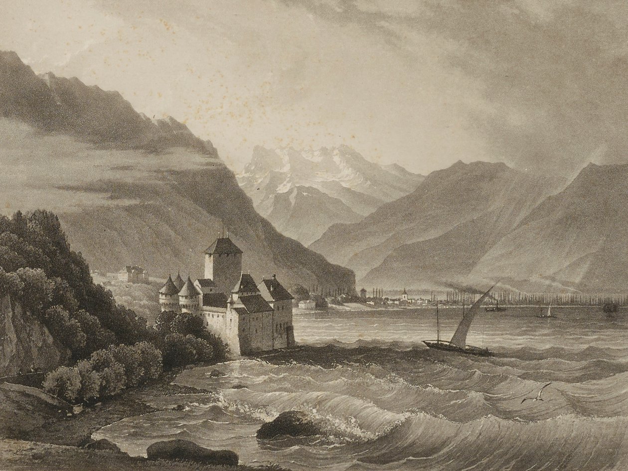 Chateau de Chillon；从沃韦看风景 作者 貂