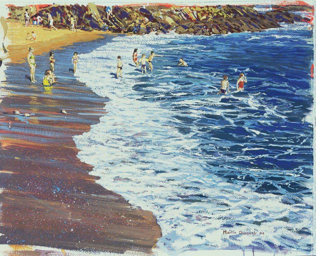 Breakers，2002（wc＆gouache on paper） 作者 马丁·德森