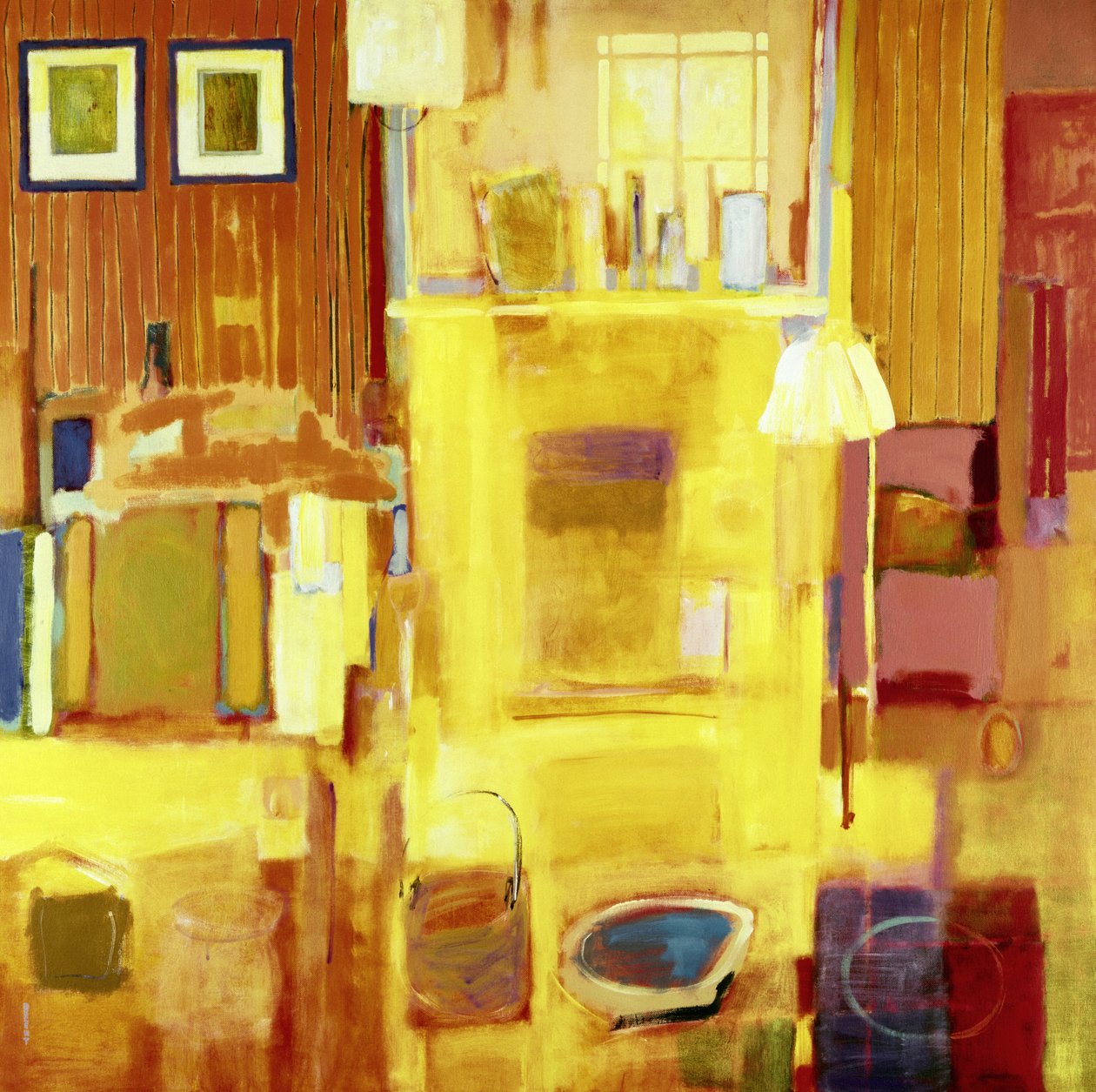 吉维尼的房间，2000（画布上的丙烯酸） 作者 马丁·德森
