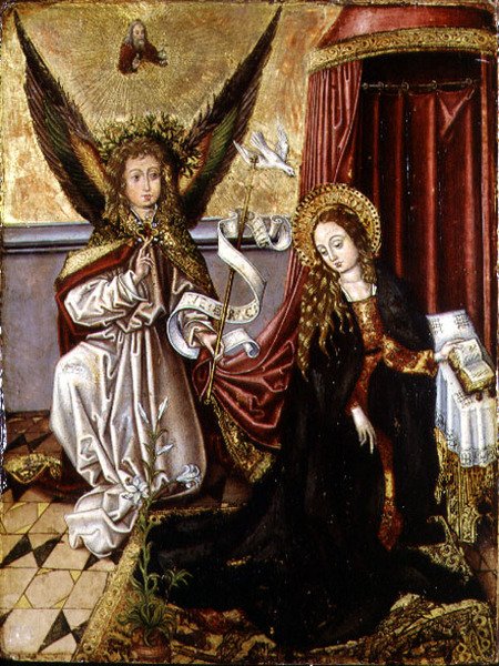 天使报喜 作者 马丁 (追随者) Schongauer