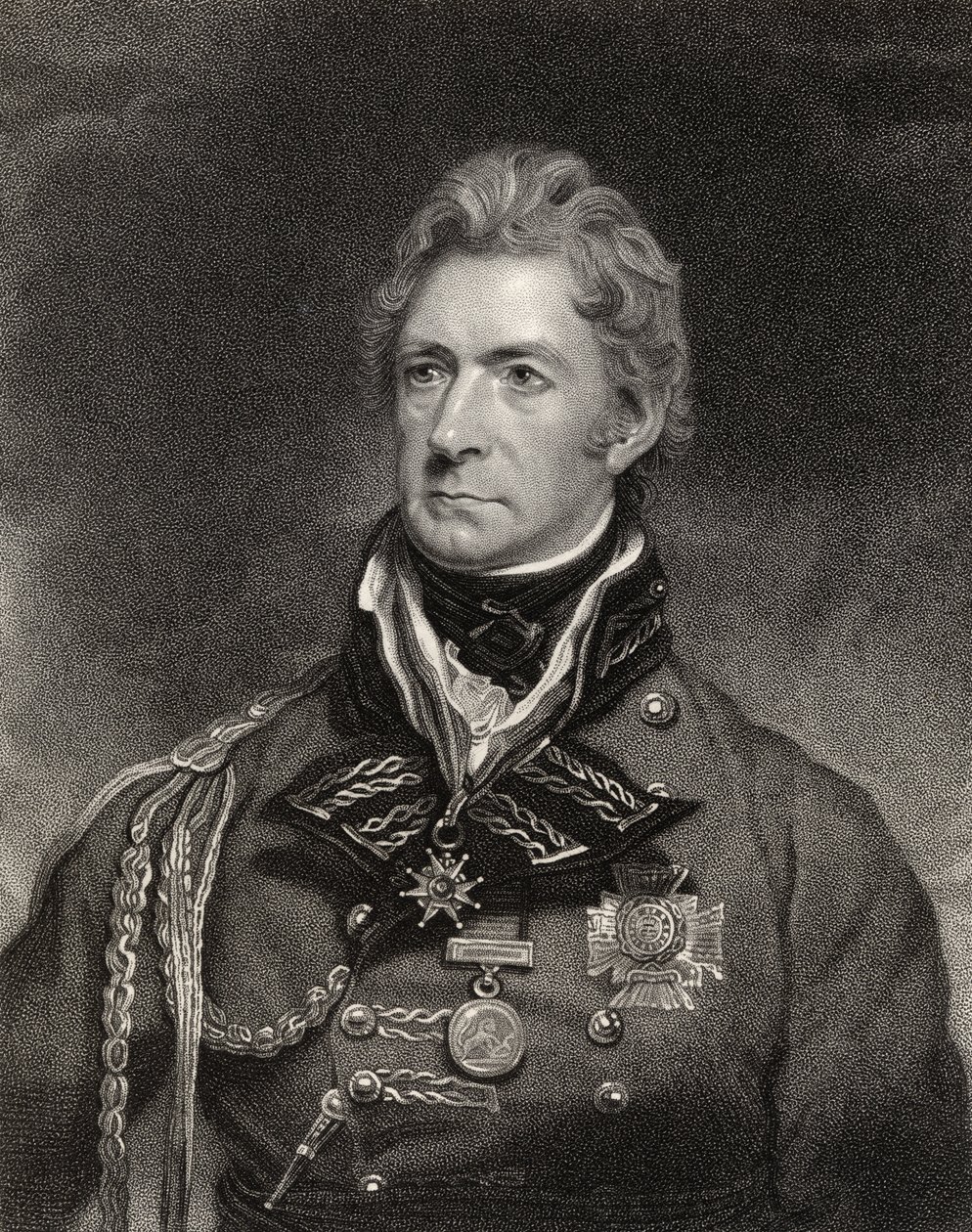 托马斯·芒罗爵士，第一名男爵，由Henry Hoppner Meyer（1782-1847）镌刻，来自“国家肖像画廊，第二卷”，出版于1835年 作者 马丁·阿彻·谢