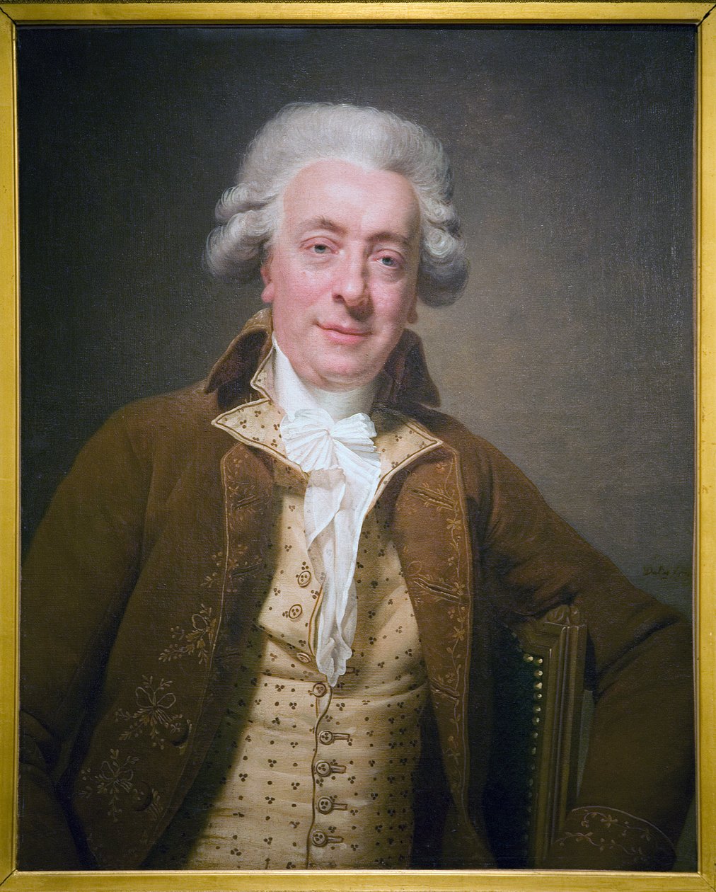 克劳德-尼古拉斯-勒杜（1736-1806 年），法国建筑师，马丁-德林格（1752-1817 年）创作的布面油画，巴黎，卡纳瓦罗博物馆。 作者 马丁·德洛林