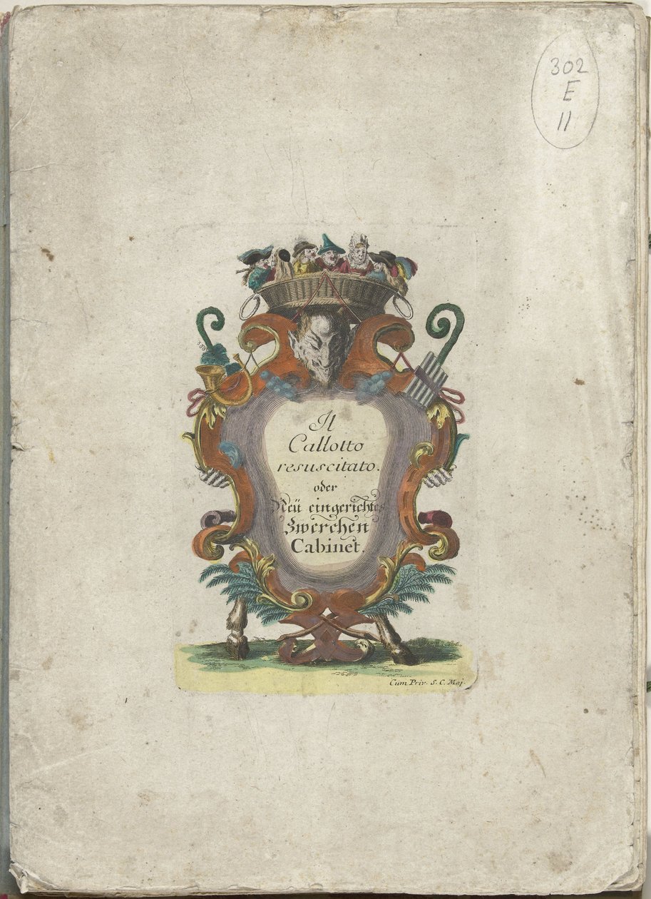 系列标题：Il Callotto resurcitato oder Neu eingerichtes Zwerchen Cabinet，约 1710 年
Il Callotto resurcitato oder Neu eingerichtes Zwerchen Cabinet（系列标题） 作者 马丁·恩格尔布雷希特（归因于）