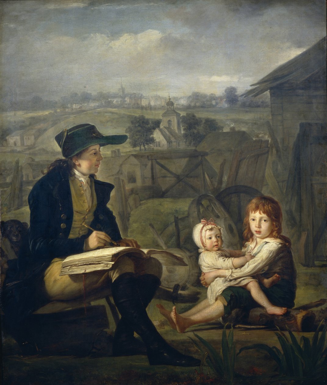 Werther儿童绘画，1796年 作者 马丁·费迪南德·夸塔尔