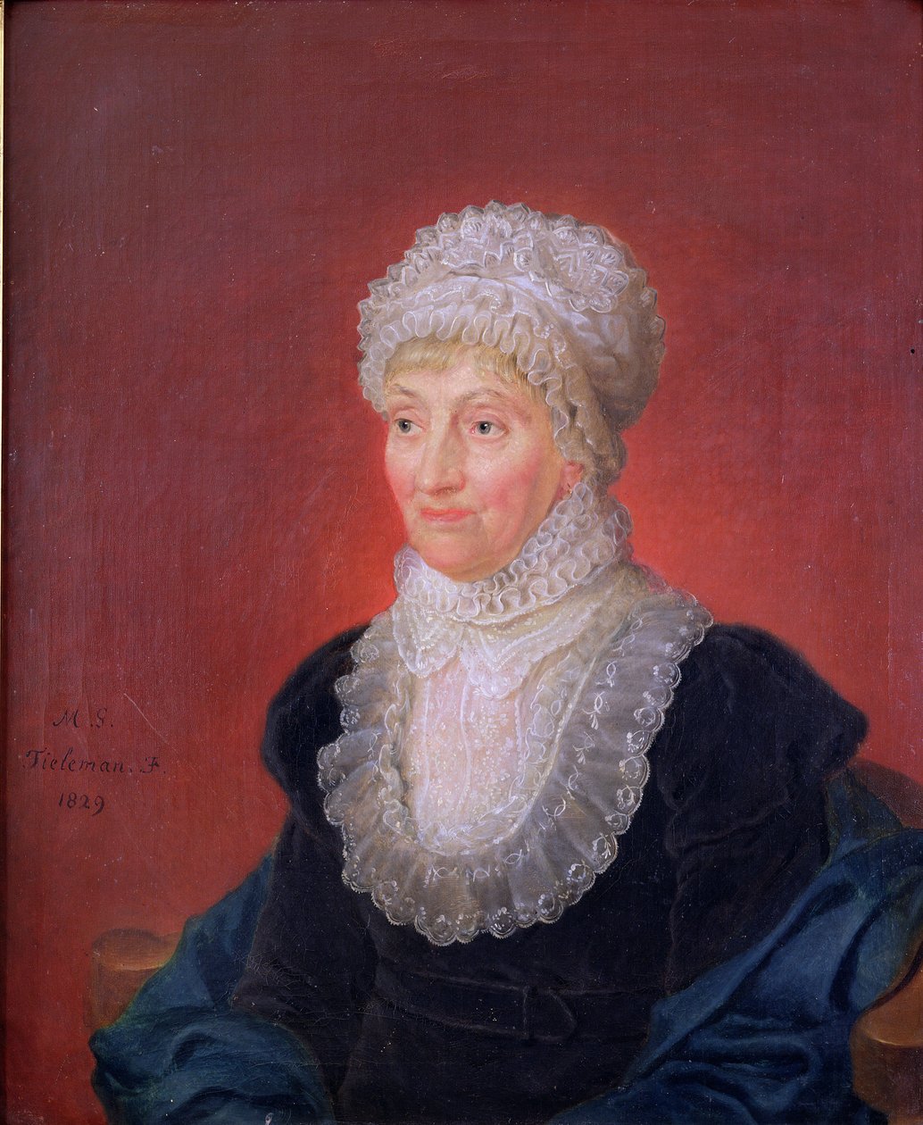 Caroline Herschel（1750-1848），1829年 作者 马丁·弗朗索瓦·蒂勒曼斯