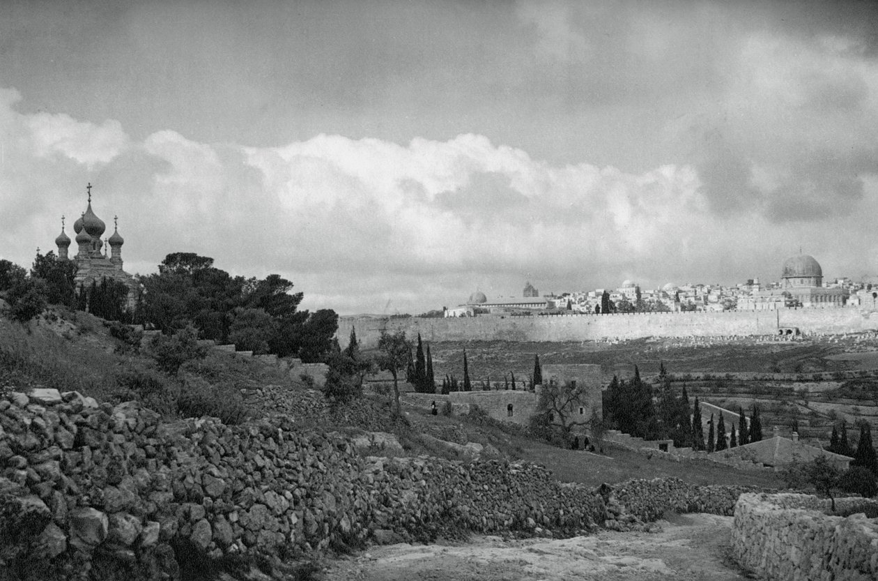 耶路撒冷和客西马尼园，1937年 作者 马丁赫利曼