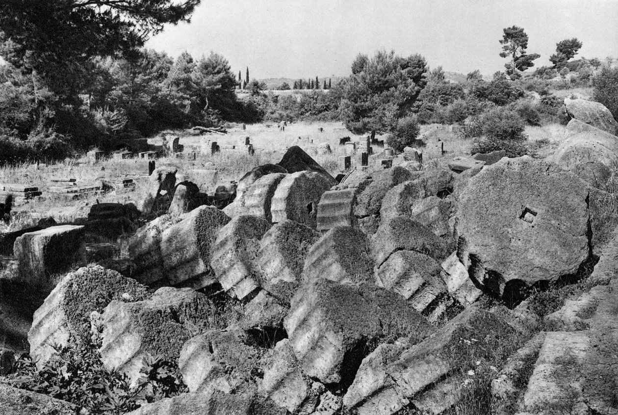 木星神庙宙斯，奥林匹亚，希腊，1937年。 作者 马丁赫利曼