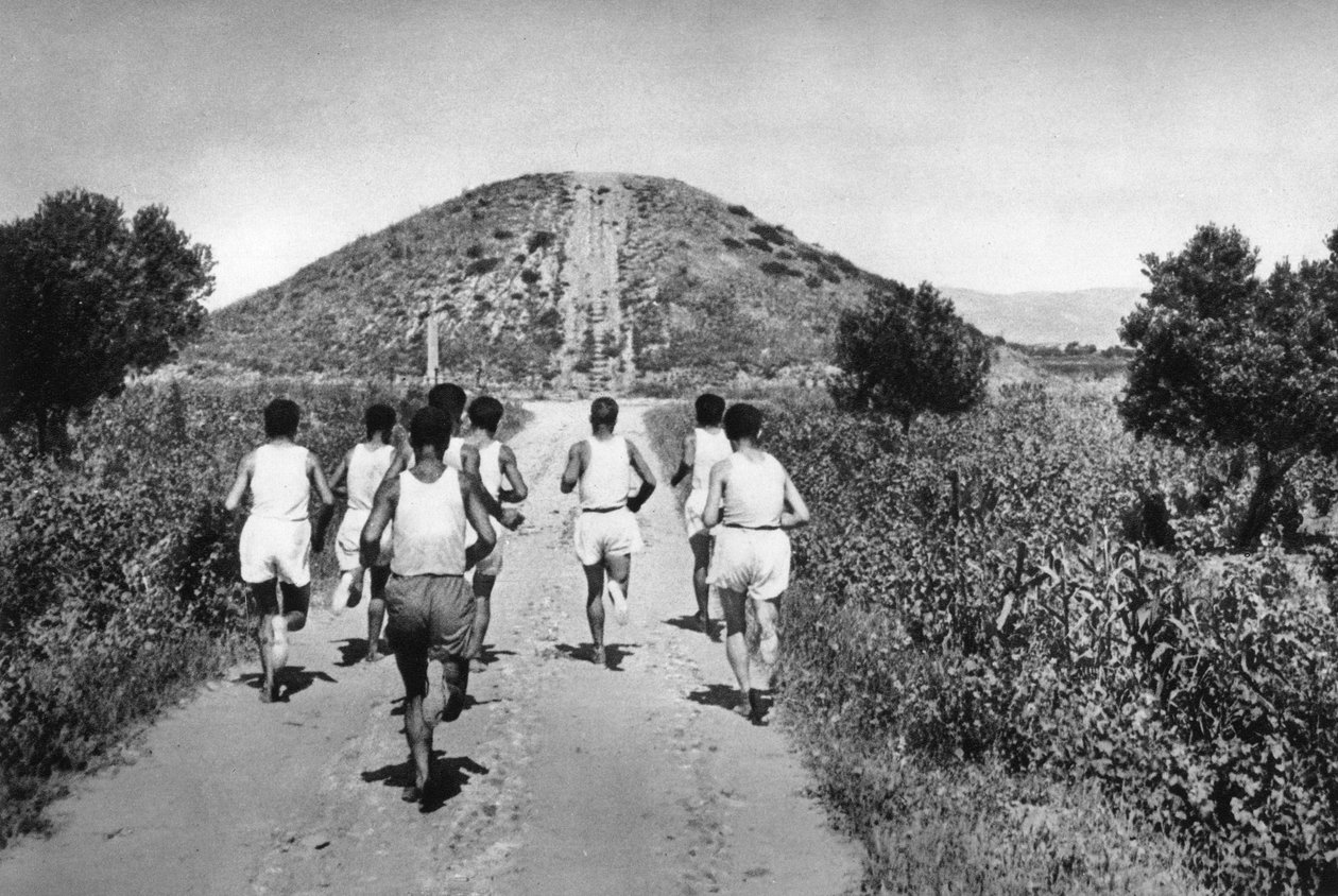 1937年，希腊马拉松的古穆勒。 作者 马丁赫利曼