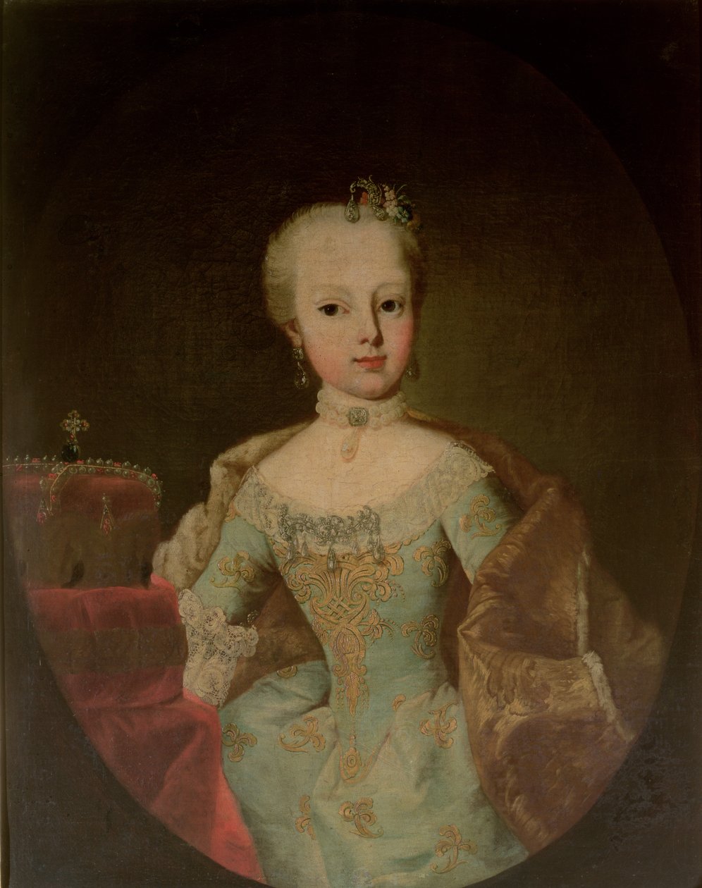 Archduchess Maria Josepha Habsburg-Lothringen（1751-67），奥地利女皇玛丽亚特丽莎（1717-80）和弗朗西斯一世皇帝（1708-65）的第12个孩子 作者 马丁二世Mytens或Meytens