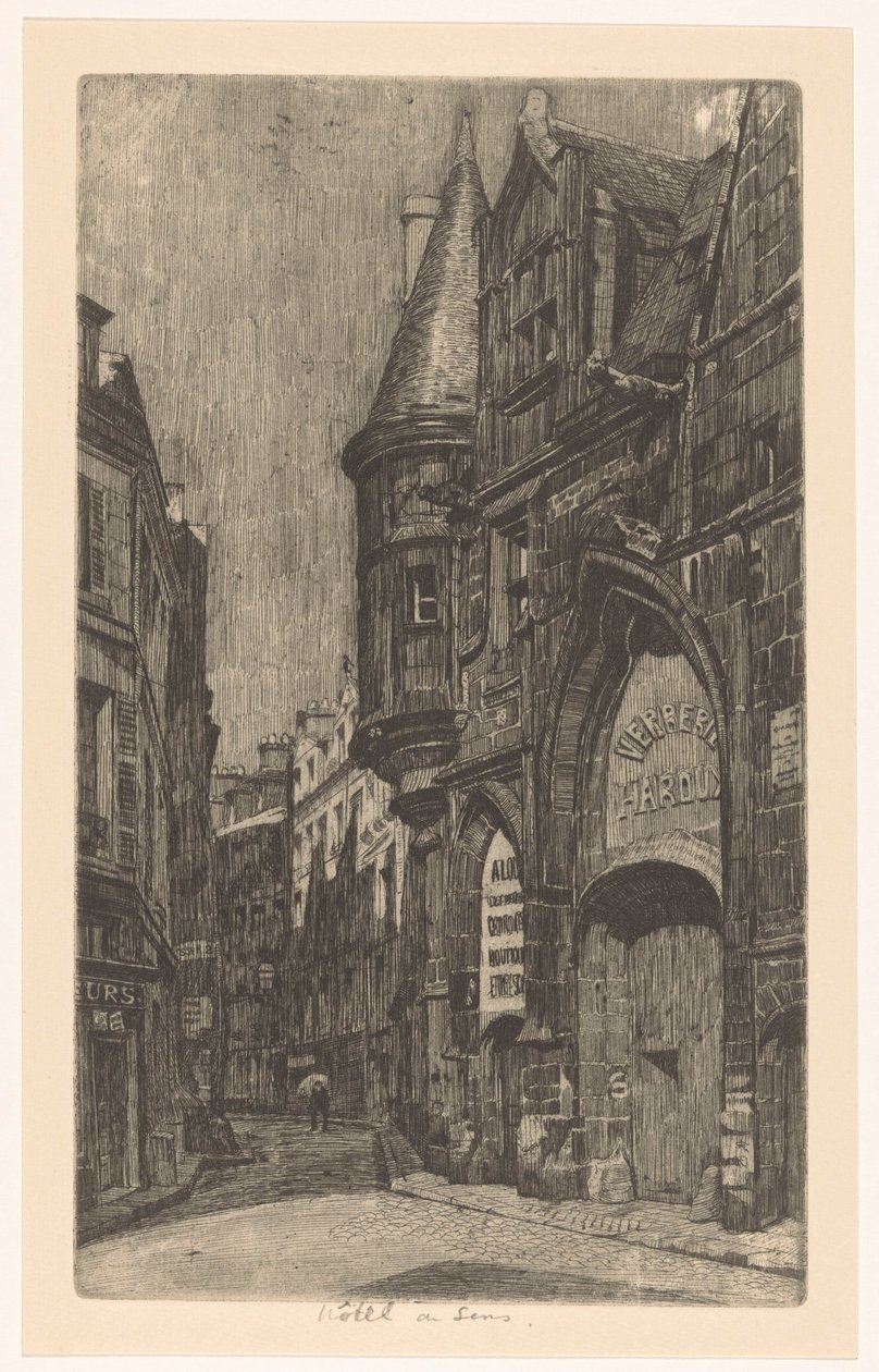 巴黎 Hôtel de Sens 街景 作者 马丁·蒙尼克丹丹（Martin Monnickendam）
