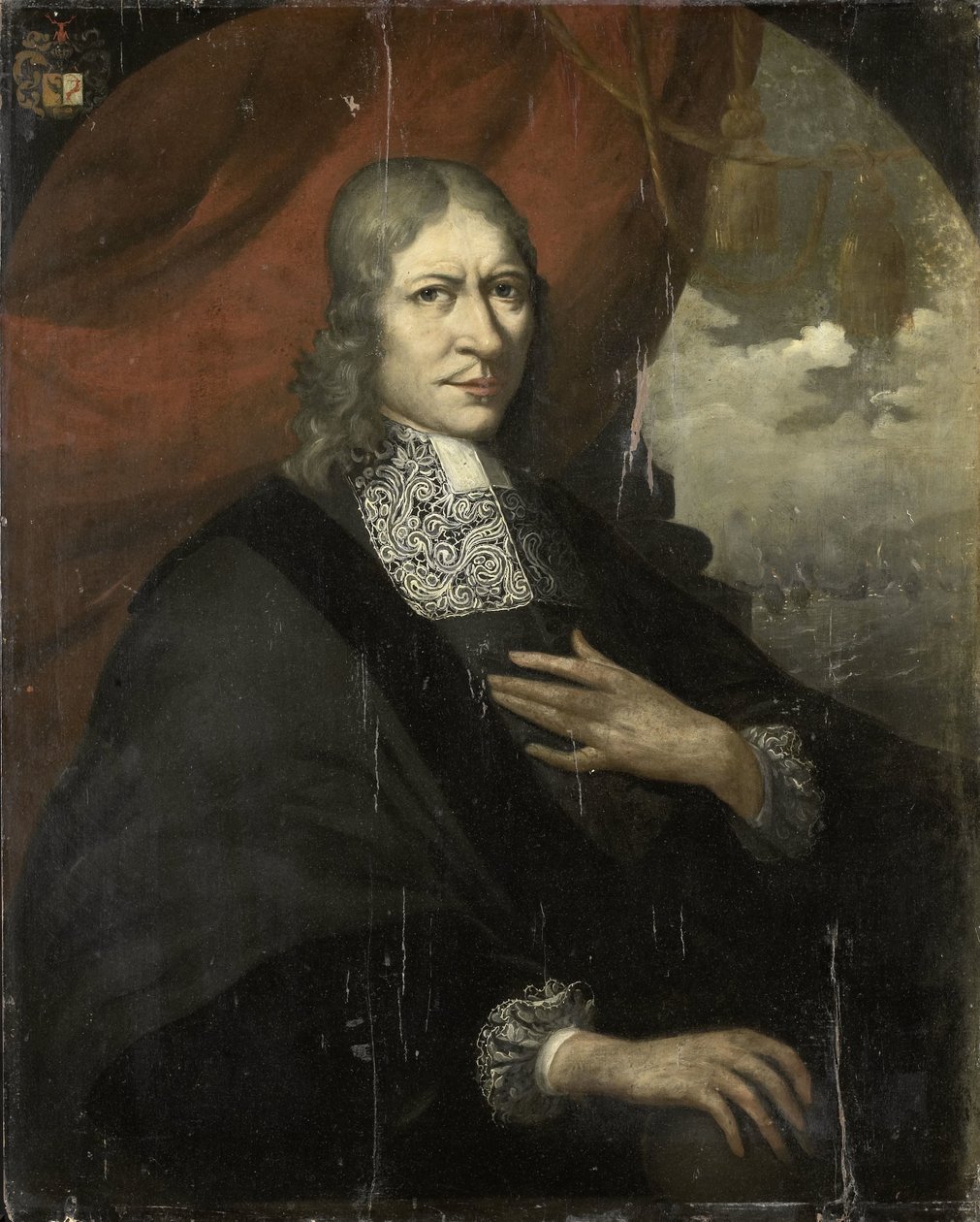 总督 Rycklof van Goens 的肖像 作者 马丁·佩林（归因于）