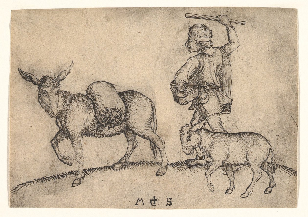 米勒，约。 1435-1491。 作者 马丁·尚高