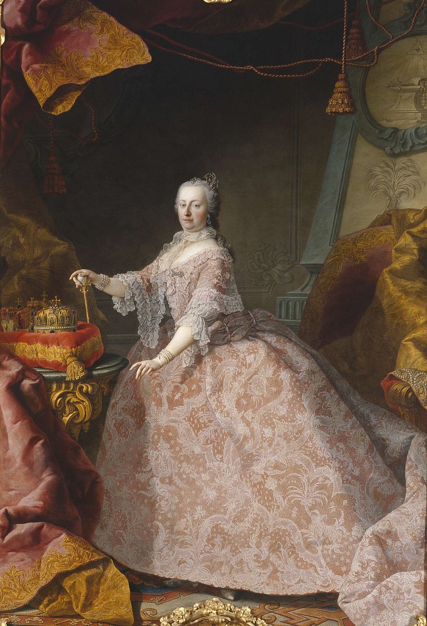 德文：Kaiserin Maria Theresia 奥地利女皇玛丽亚-特蕾西娅（35 岁 作者 马丁·范·梅滕斯