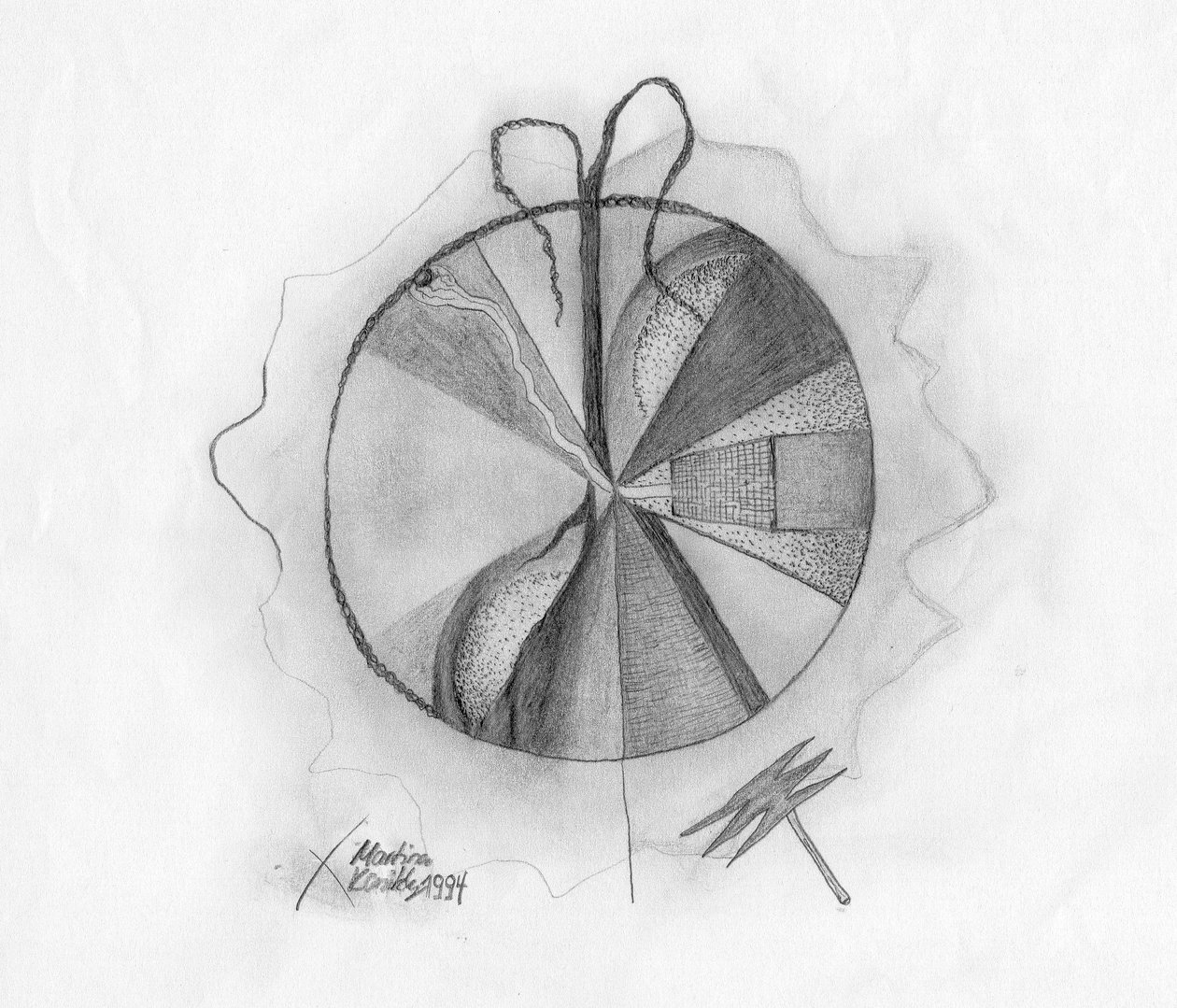 研究石墨剃须刀树（致敬Joseph Beuys） 作者 玛蒂娜·柯尼兹基（Martina Konitzky）