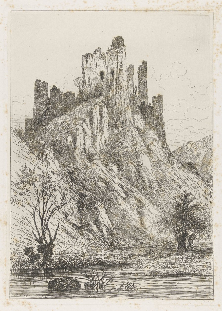 蒙泰格尔城堡遗址 作者 Martinus Antonius Kuytenbrouwer Jr.