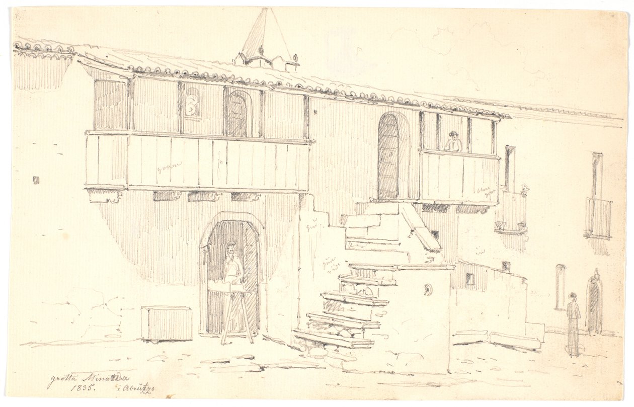 Gade i Grotta Minarda i Abruzzo 作者 马蒂努斯·罗比（MartinusRørbye）